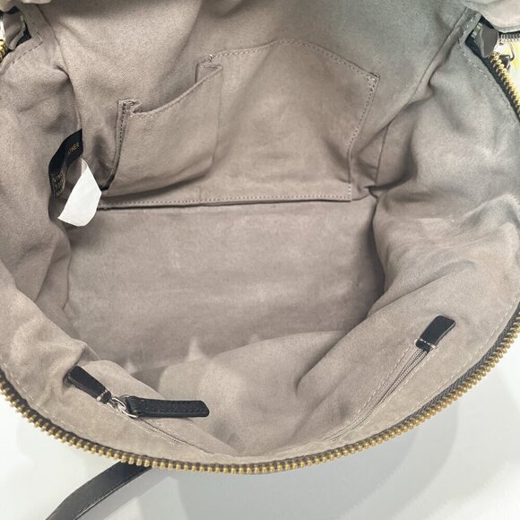 Vince Camuto Black Crossbody Large Patch Leather Crossbody Bag, 1"W x 8"H x 7"D - Picture 5 of 9